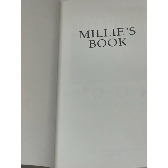 2 Barbara Bush SIGNED Books Millie's Book 1st Ed And A Memoir HC DJ - Picture 8 of 16